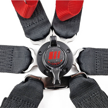 RRS R6 LIGHT EVO seat belts - HANS FIA Ultralight - 6-point 2/2&quot;