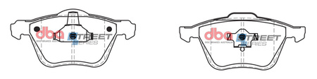 DBA Brake Pads Utcai sorozat első fékbetétek Félig-fémes - DB1658SS VOLVO S60 Mk1 T5 S80 T6 V70 Mk2 XC90 1st Gen