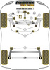 Przednia tuleja przedniego wahacza Powerflex Black Series Ford Fiesta Models & Fiesta Mk7 inc ST (2008 - 2017)\Fiesta Mk7.5 Facelift Incl. ST (2012 - 2017) PFF19-1531BLK