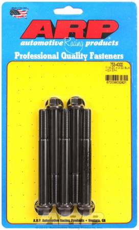 ARP "7/16""-20 x 4.000 hex black oxide bolts" (5pcs)