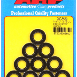 ARP "7/16"ID 13/16"OD .120"TH black chamfer washers" (10pcs)