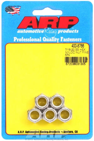 ARP "7/16""-20 SS fine hex nut kit" (5pcs)