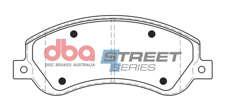 Brake Pads Street Series Semi-metallic front - DB1915SS FORD Tourneo Transit 3rd Gen 280 300 330 350 430 450 VOLKSWAGEN Amarok