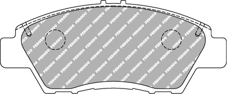 Klock hamulcowe Ferodo Racing DS2500 przednie FCP4404H HONDA CITY Saloon GM CR-Z ZF1 INSIGHT ZE JAZZ III GE GE 