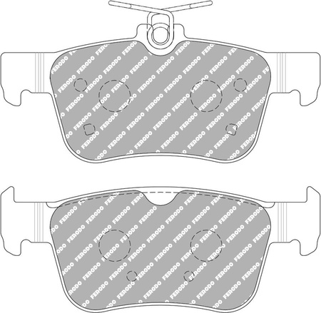 Klock hamulcowe Ferodo Racing DS1.11 tylne FCP5086W HONDA CIVIC X Hatchback FC_,FK Saloon FC CIVIC-X FC_,FK 