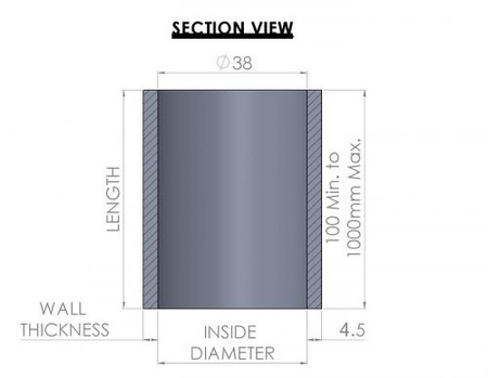 Fuel Filler Hose 38mm
