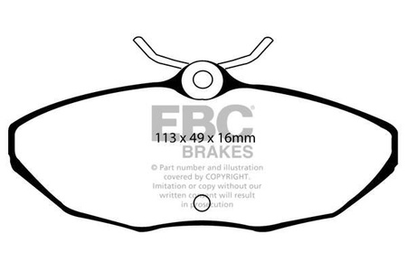 DP41221/2R - Ein Satz Bremsbeläge serie YELLOWSTUFF EBC Brakes