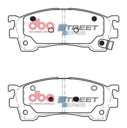 Bremsbeläge vorne DBA Brake Pads Street Series Ceramic - DB1362SS FORD Aust NZ S.Africa Telstar Probe MAZDA 323 626 Cronos MS8 MX6 Xedos 6