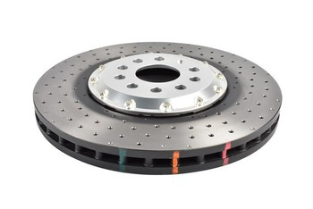 Tarcza hamulcowa przednia DBA 5000 series - Cross Drilled/Dimpled - DBA53927SLVXD VOLKSWAGEN Arteon R Shooting Brake Golf Mk8 R-Performance Pack Tiguan Mk2 4Motion