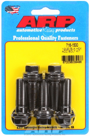 ARP Bolt Kit 1/2-20 x 1.500 Black Oxide Hex