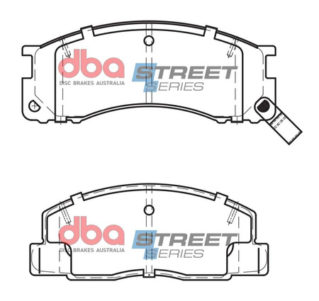 Brake Pads Street Series Ceramic front - DB1215SS TOYOTA Estima Lite-Ace Lucida Previa
