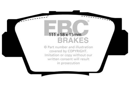 DP3873C - Ein Satz Bremsbeläge serie REDSTUFF EBC Brakes