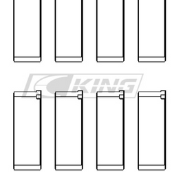 King Conrod Bearing Shell MAZDA B6, B6-T, ZM, B3, B5 - CR4002XP STDX