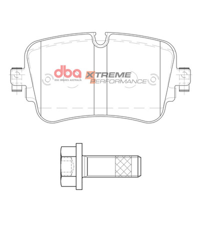 Klocki hamulcowe tylne DBA Brake Pads Xtreme Performance - DB15031XP AUDI Q7 4M Q8 SQ7 e-tron
