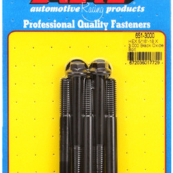 ARP "5/16""-18 X 3.000 hex black oxide bolts" (5pcs)