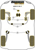 Front Arm Rear Bush Powerflex Polyurethane Bush Black Series MG ZT (2001-2005) ZT (2001-2005) PFF63-602BLK