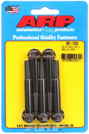Śruby ARP M8 x 1.25 x 60 hex black oxide bolts (5pcs)