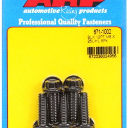ARP M8 x 1.25 x 25 12pt black oxide bolts (5pcs)