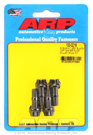 Śruby ARP  5/16-24x1.250 black 12pt water pump pulley stud kit