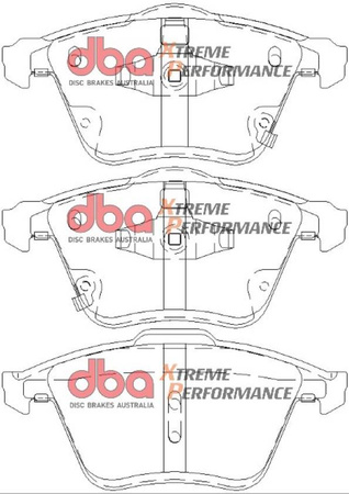 Bremsbeläge vorne DBA Brake Pads Xtreme Performance Hawk HB549x.702 - DB8304XP MAZDA 6 GG