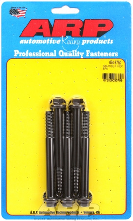 ARP "3/8""-16 x 3.750 hex 7/16 wrenching black oxide bolts"(5pcs