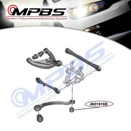 Tuleja wahacza tylnego wzdłużnego (tylna) - MPBS: 4601916B Citroen C5 III, C6, Peugeot 407, 508,