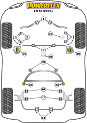 Przednia tuleja dolnego tylnego wahacza Powerflex Road Series BMW X Series & X6 Series\X6 E71 (2007-2014) PFR5-710-16