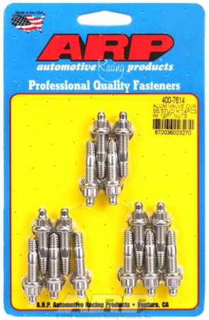 ARP Cast alum covers SS 12pt valve cover stud kit. 14pc