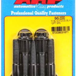 Śruby ARP "7/16""-14 X 2.000 12pt 1/2 wrenching black oxide bolts"5pcs