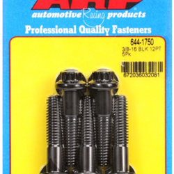 ARP "3/8""-16 x 1.750 12pt 7/16 wrenching black oxide bolts"5pcs