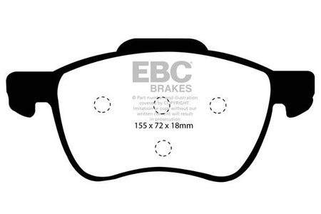 DP41229R - Ein Satz Bremsbeläge serie YELLOWSTUFF EBC Brakes