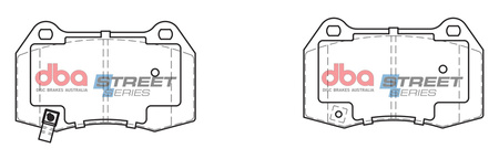 Bremsbeläge vorne DBA Brake Pads Street Series Ceramic - DB1520SS HONDA Integra Not UK DC5 NISSAN 350Z Skyline V35 V35 Stagea C34