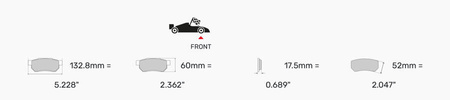 Ferodo Racing DS3.12 priekinės stabdžių kaladėlės FRP3158G RENAULT Clio V