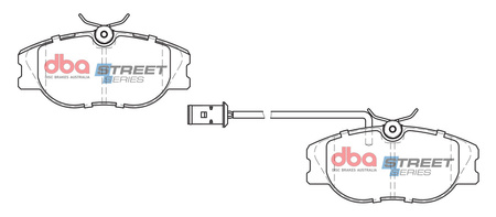 Brake Pads Street Series Ceramic front - DB1704SS ALFA ROMEO 155 RZ SZ Coupe FIAT Croma Tipo LANCIA Dedra Delta Thema