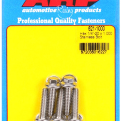 ARP "1/4""-20 x 1.000 hex SS bolts" (5pcs)
