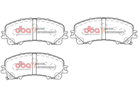 Brake Pads Xtreme Performance Hawk HB810x.624 front - DB2341XP CHEVROLET Thailand Colorado HOLDEN INFINITI Q50 Sport Q60 Coupe NISSAN X-Trail 7 Seat RENAULT Koleos 2