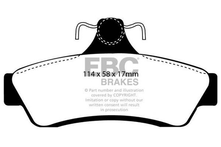 DP1506 - Stabdžių trinkelių rinkinys ULTIMAX2 serija EBC Brakes