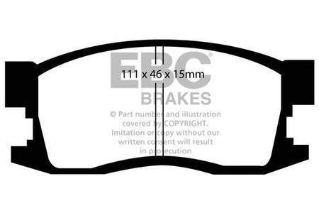 DP1034 -EBC Brakes ULTIMAX2 sorozatú fékbetét készlet