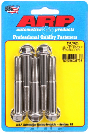 Śruby ARP "3/8""-24 x 2.500 hex SS bolts" (5pcs)