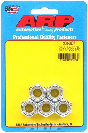 ARP 1/2-13 cad coarse nyloc hex nut kit (5pcs)