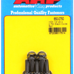 Śruby ARP "1/4""-20 x 0.750 hex black oxide bolts" (5pcs)