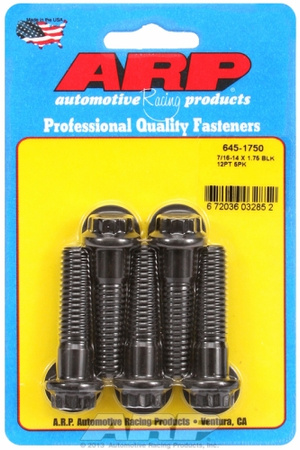 Śruby ARP "7/16""-14 X 1.750 12pt 1/2 wrenching black oxide bolts"5pcs