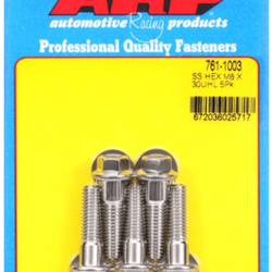 ARP M8 x 1.25 x 30 hex SS bolts (5pcs)