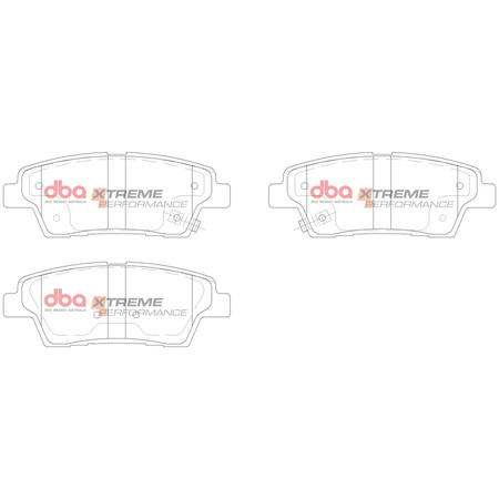 Bremsbeläge hinten DBA Brake Pads Xtreme Performance Hawk HB662x.587 - DB15022XP HYUNDAI Equus Genesis BH Coupe DH Grand Sante Fe Santa KIA Sorento Stinger
