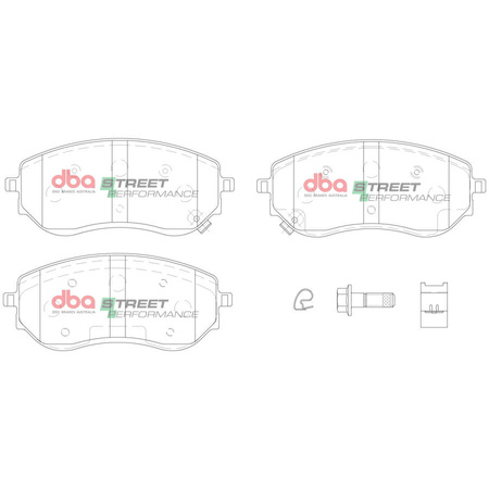 Bremsbeläge vorne DBA Brake Pads Street Performance - DB15014SP MERCEDES-BENZ X-Class X220D 4-Matic X250D X350D NISSAN NP300 Navara D23
