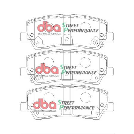 Set of rear brake discs DBA 4000 series - T3 - DBA42165S + DBA Brake Pads Street Performance (Hawk HB774x.650) - DB9022SP + HEL braided brake lines Ford Mustang 6th Generation