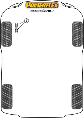 Elülső gördülésgátló lHUNőkar persely 10mm Powerflex poliuretán szilent Road Series Audi A6 / S6 / RS6 A6 / S6 / RS6 C8 (2018 on) RS6 C8 PFF3-913-10