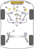 Tylna tuleja przedniego wahacza Powerflex Road Series Vauxhall / Opel Corsa Models & Corsa C (2000-2006) PFF80-1001