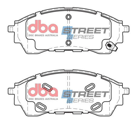 Klocki hamulcowe przednie DBA Brake Pads Street Series Ceramic - DB2379SS FORD Ranger