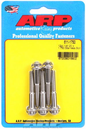 ARP "1/4""-20 x 1.750 12pt SS bolts" (5pcs)